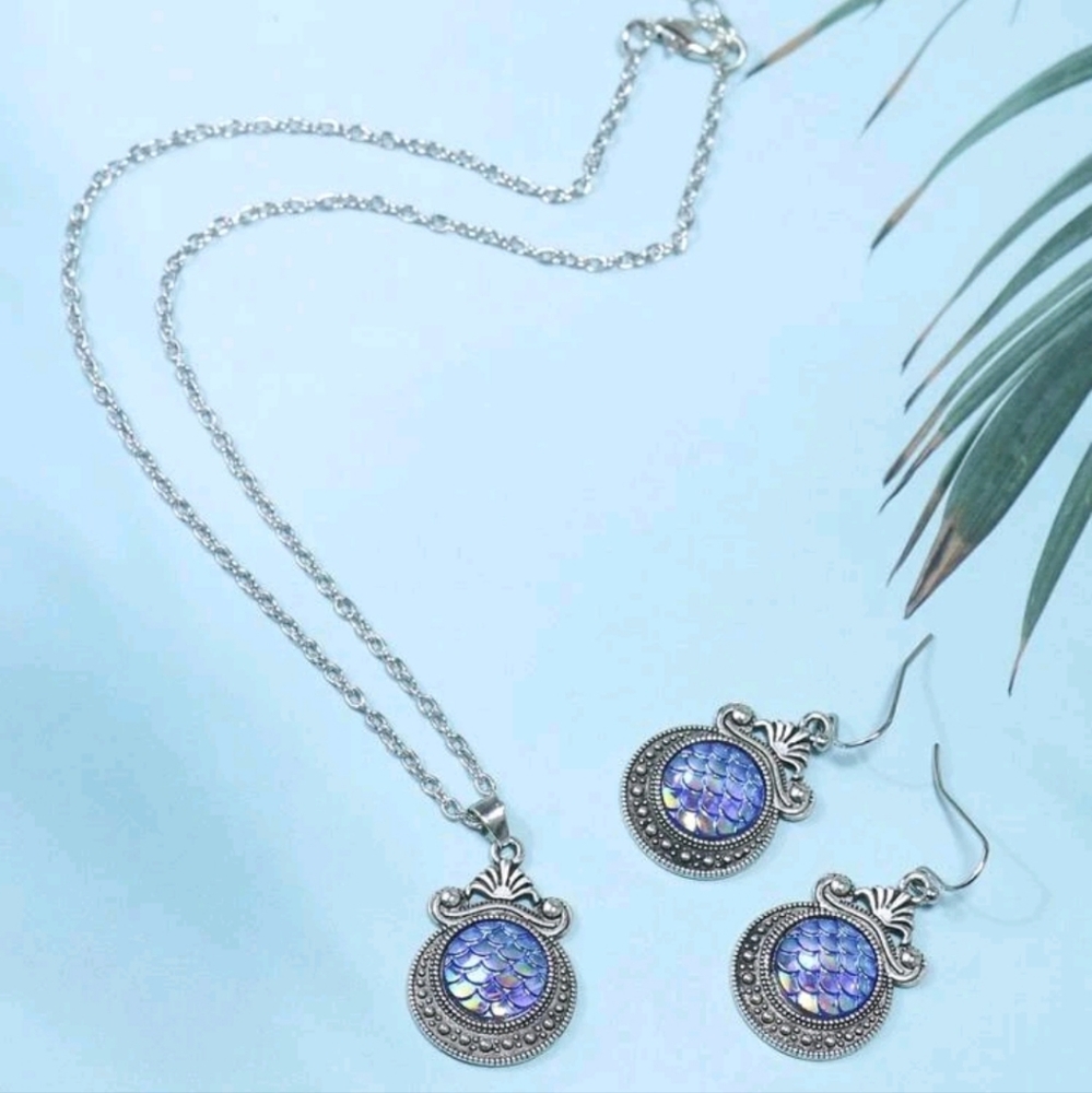 ☆ Emery Rose ☆ New! Mermaid FishScale Jewelry Set - Picture 3 of 5